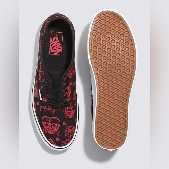 VANS Authentic - Love you To Death Black SKATE SHOES SZ 5 Womens VN0A5KS96BT - Picture 1 of 11